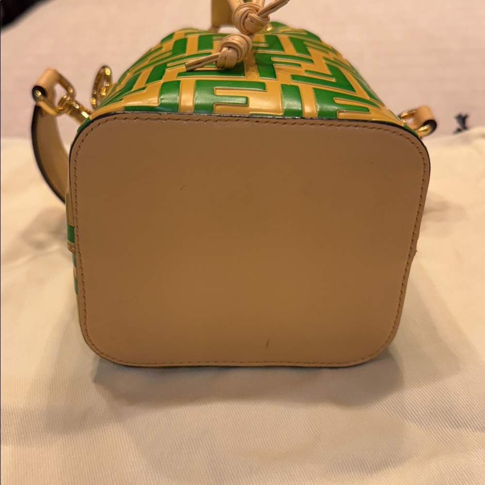 Fendi Iconic Mon Tresor Bucket Bag in Zucca Embossed Leather - Picture 7 of 16